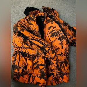 Men's Orange Camo Jacket